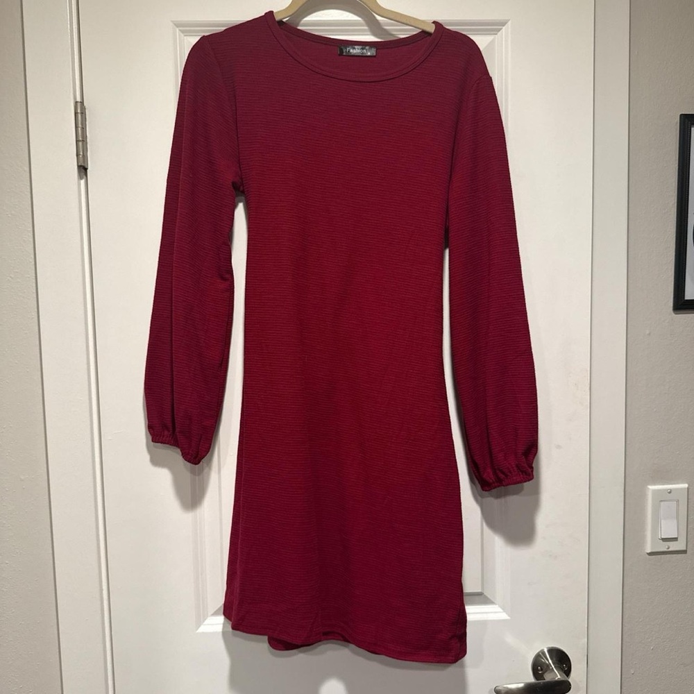 Red Knit Dress